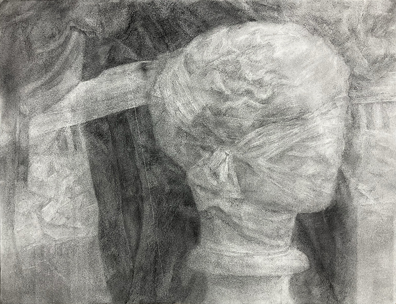 基礎科＿油画コースの木炭デッサンが仕上がってきたぞーーー