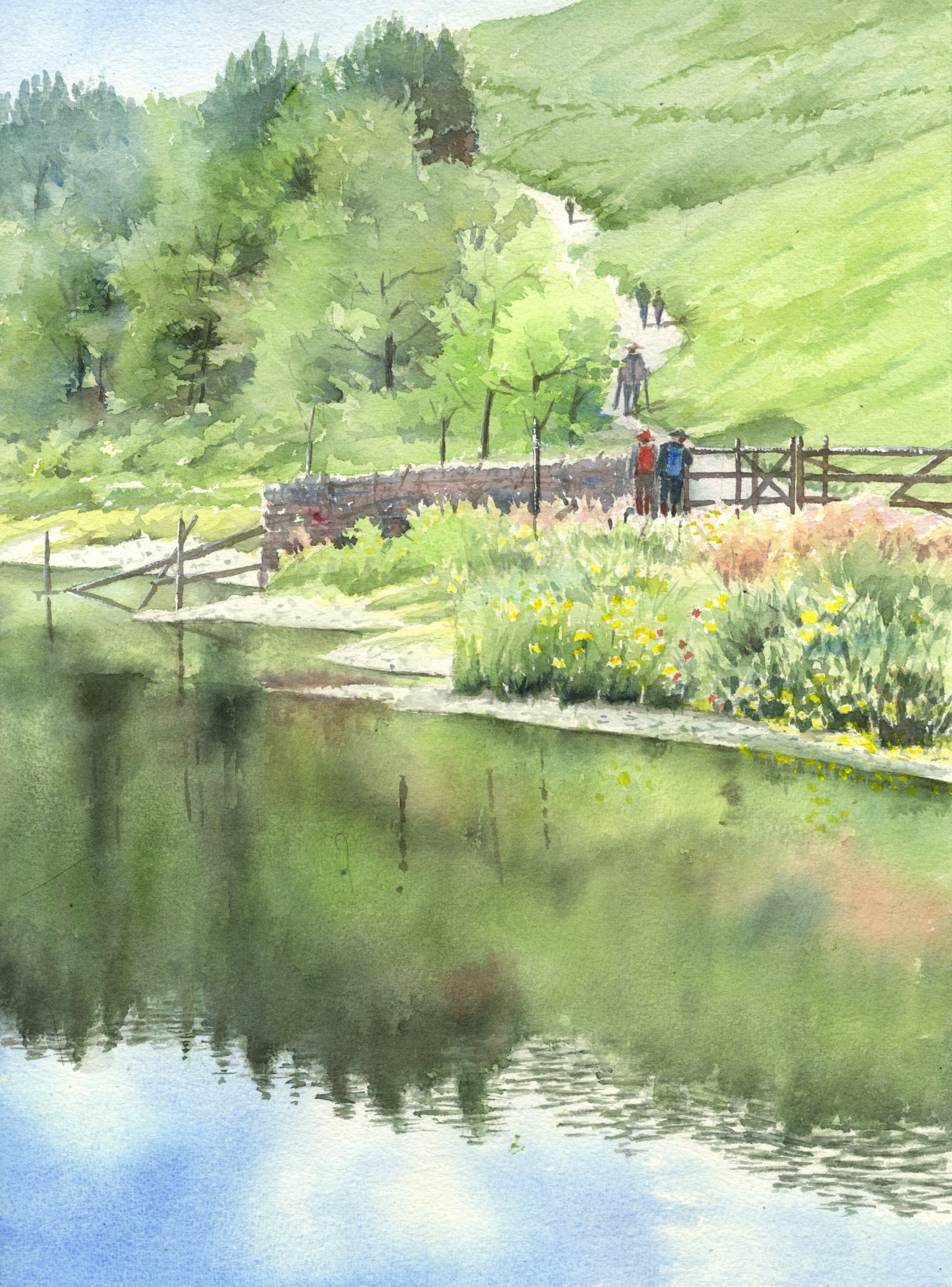 草原のトレッキング: キッチンから飛び出して水彩画