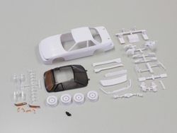 日産 シルビア S13 ホワイトボディセット (未塗装/ホイール付) [MZN178