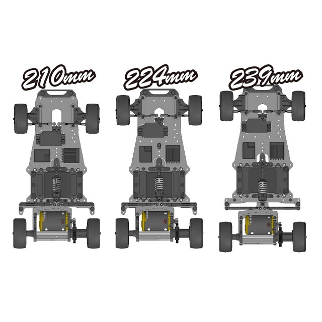 M300GT2Rロングシャーシキット [M334L] - スーパーラジコン