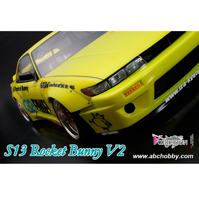 1/10電動TC/ドリフト用S13 Rocket Bunny V2 [ABC-67174] - スーパー