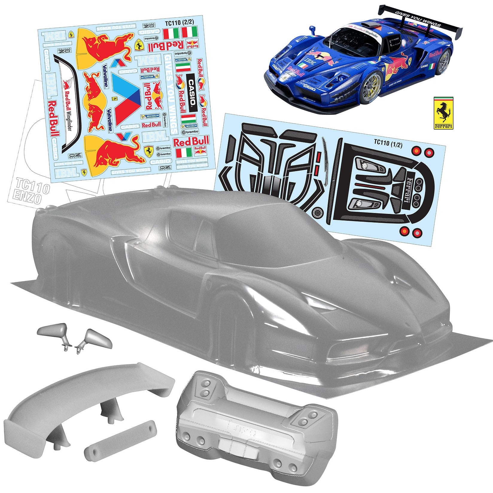 Ferrari ENZO 1-10 Body Shell [Quality RC] QRC-ENZO – Super-G R/C