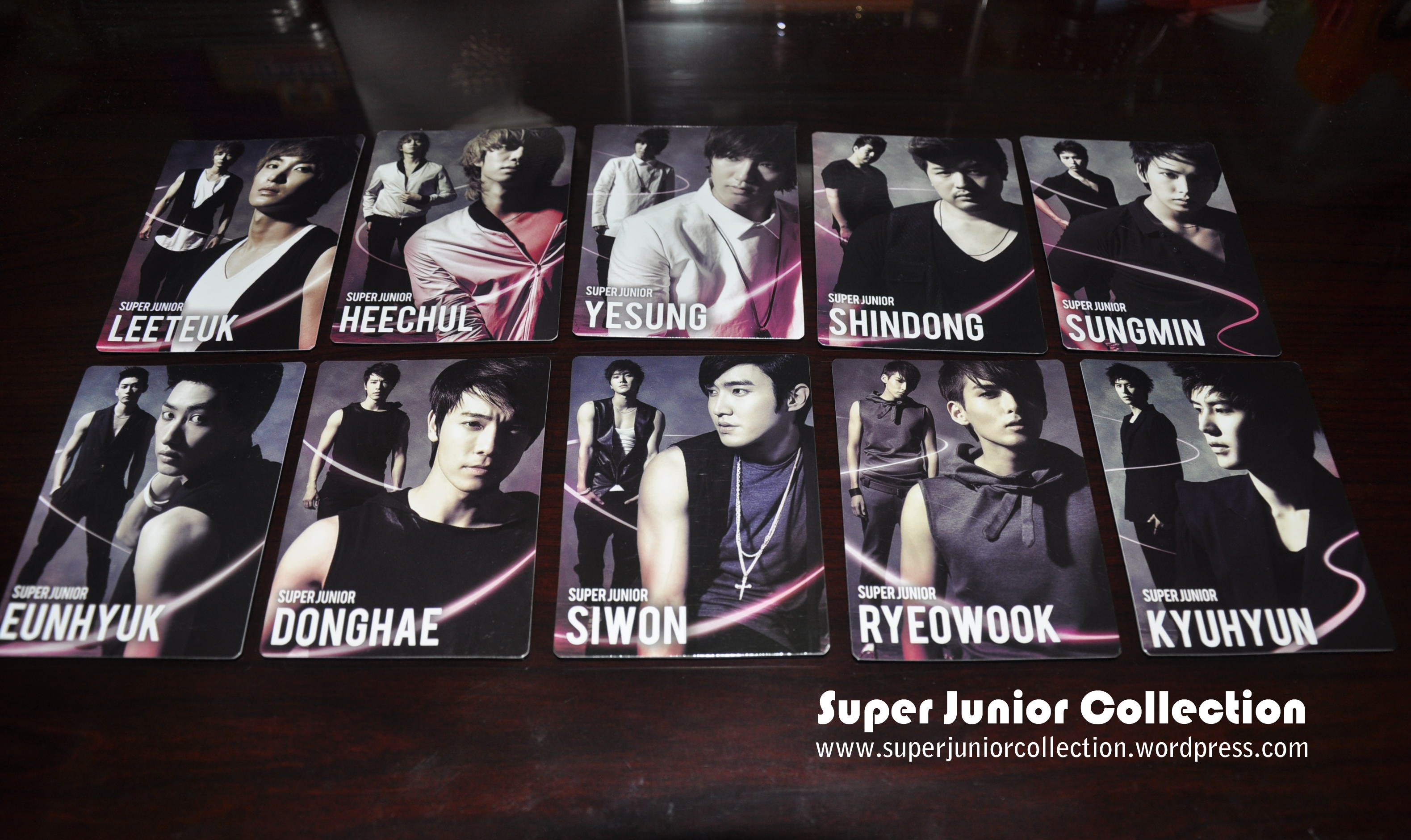 Super Junior Star Collection Card 150 pieces + magnet + cover card