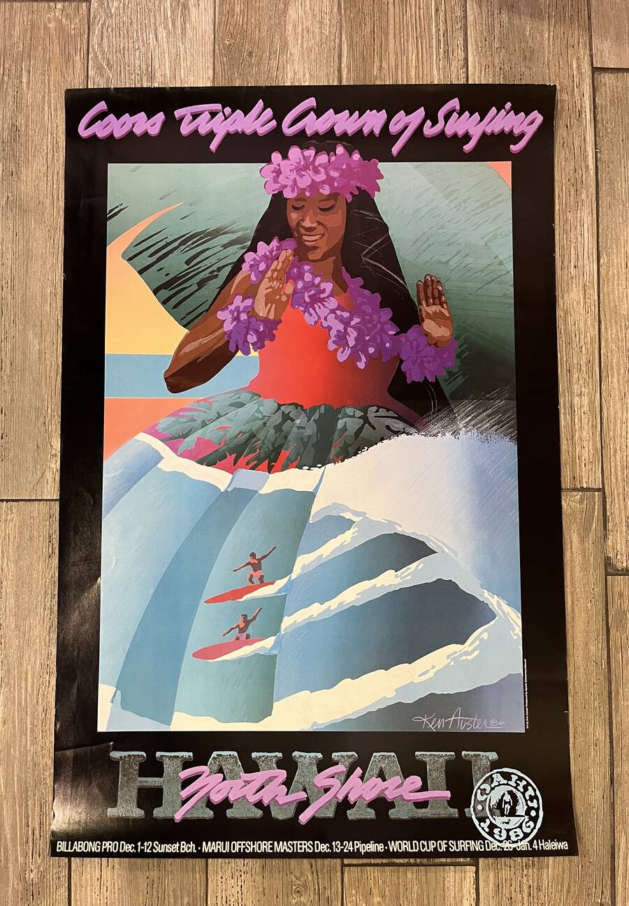 1986 Coors Triple Crown of Surfing Poster | SMH Surf Shop