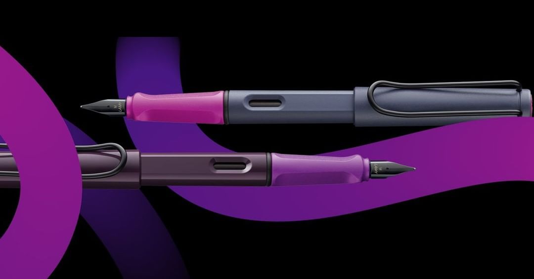 LAMYサファリ2024年限定カラー「LAMY safari 2024 pink cliff / violet