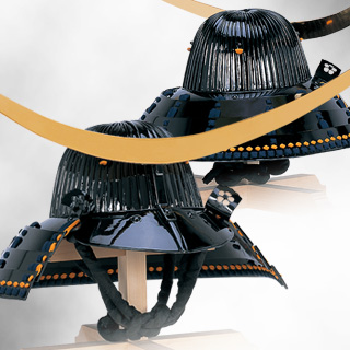 伊達政宗所用（仙台市博物館蔵）重要文化財 黒漆五枚胴具足を模写