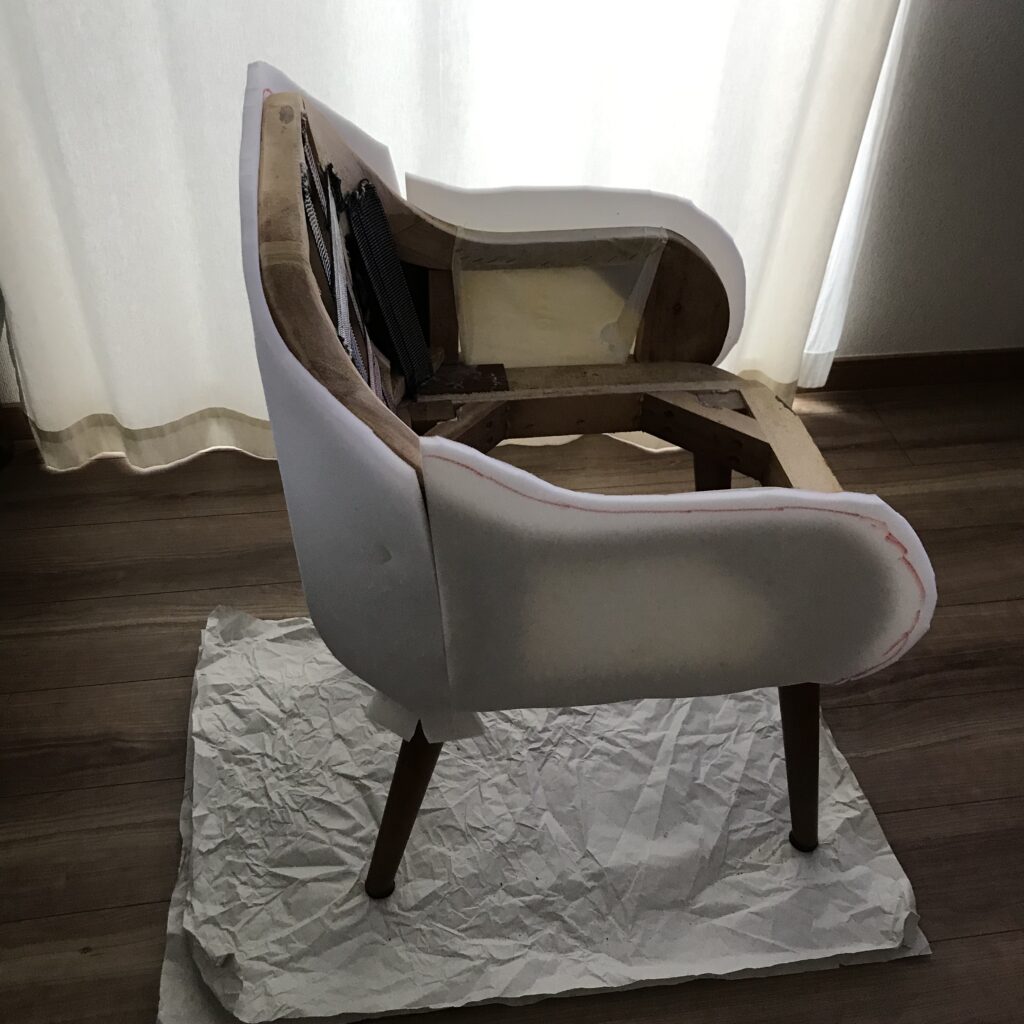 unico RICK arm chair 生地の張替えは出来る?全て自分でやってみました