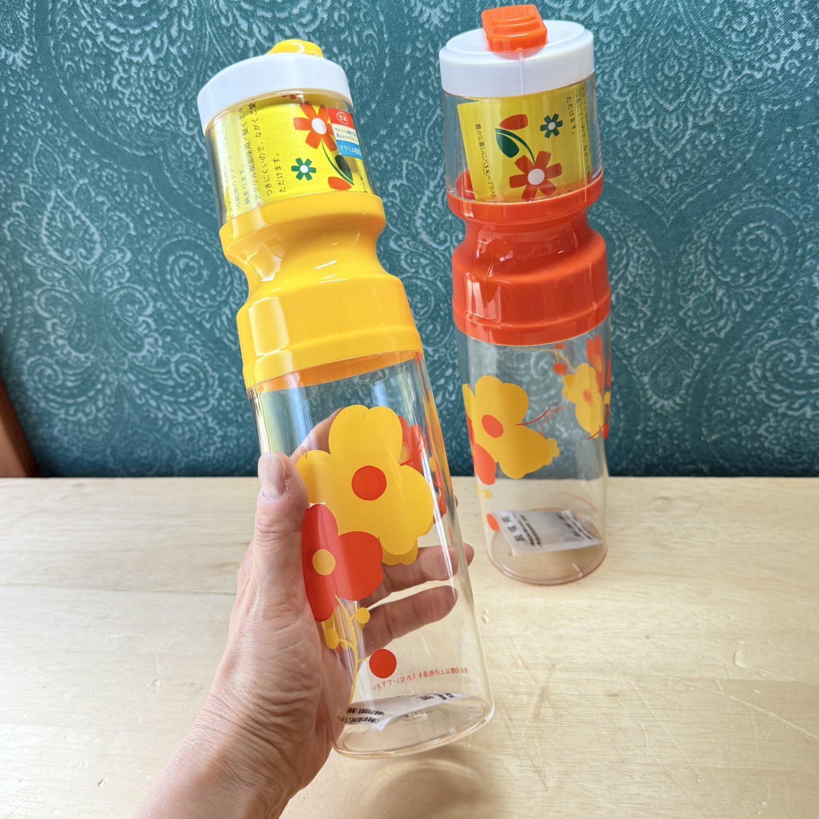 レトロポップ コスモス フリーザーポット 夢の冷水筒 花柄クーラー 各色