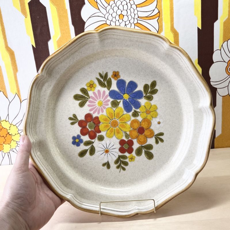 オールドミカサ MIKASA gardenClub springBouquet oven 27cm 花柄