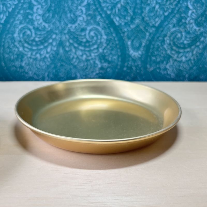 HOKUSEI ホクセイ ゴールドアルマイト給食食器皿 アルミ皿 プレート