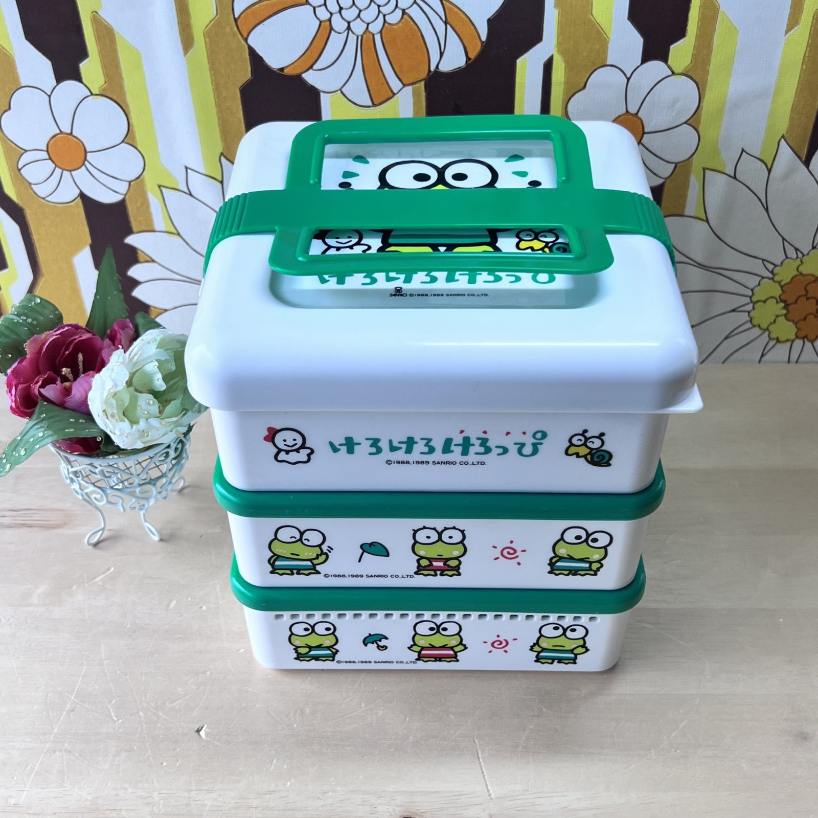 けろけろけろっぴ 1989年製 SANRIO オールドサンリオ 三段ピクニック