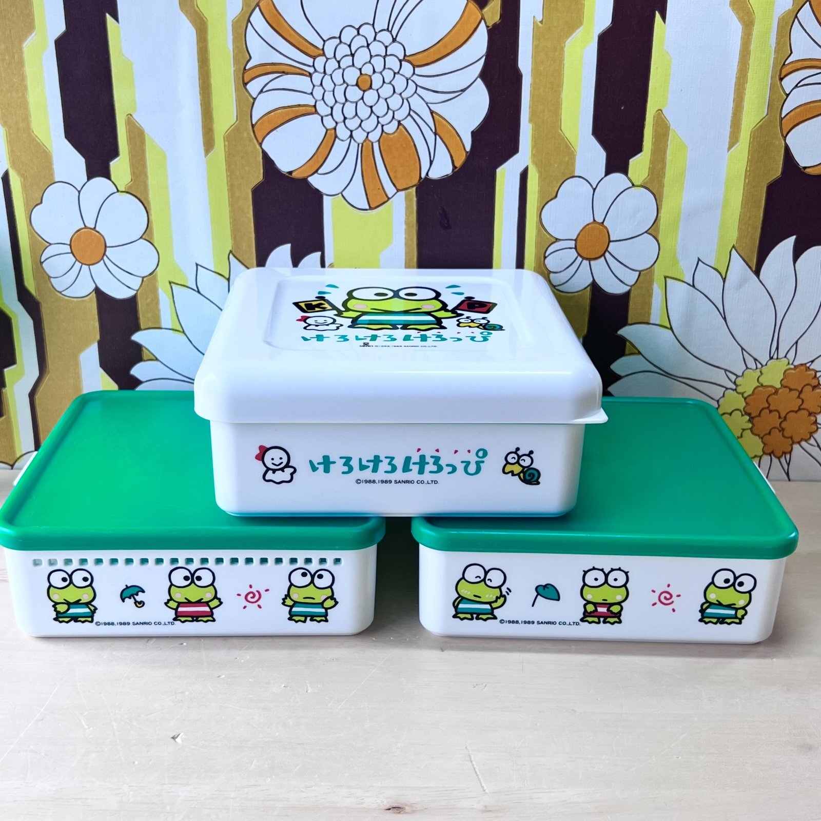 けろけろけろっぴ 1989年製 SANRIO オールドサンリオ 三段ピクニック