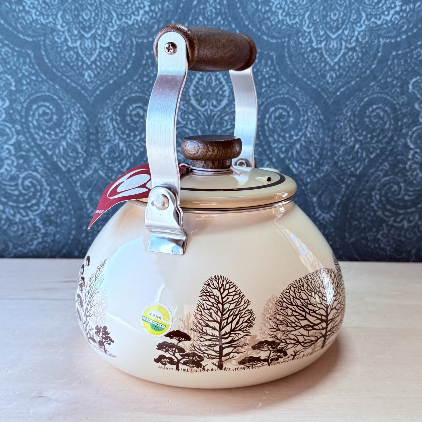 江尻 エジリー ホーローケトル 木かげ モダン 2.3ℓ HY57