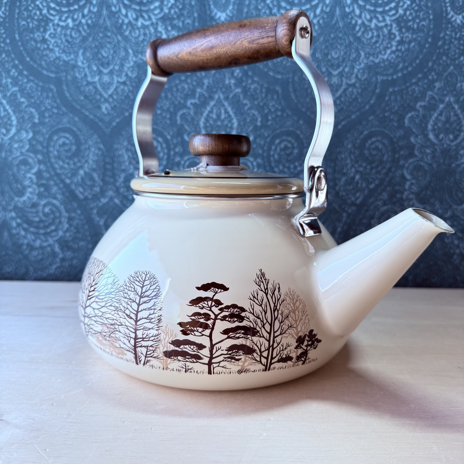 江尻 エジリー ホーローケトル 木かげ モダン 2.3ℓ HY57