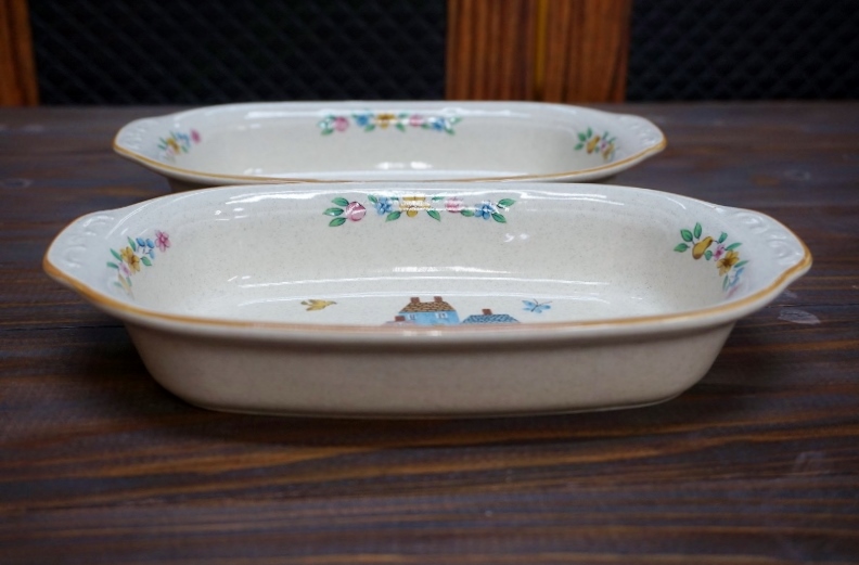 yamaca ヤマカ アメリカンカントリー グラタン皿 2枚セット SS141