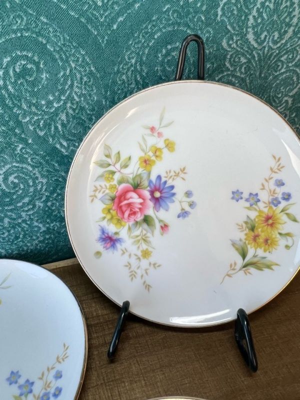 Hutschenreuther 花柄ケーキ皿 5枚セット Hutschenreuther 花柄ケーキ