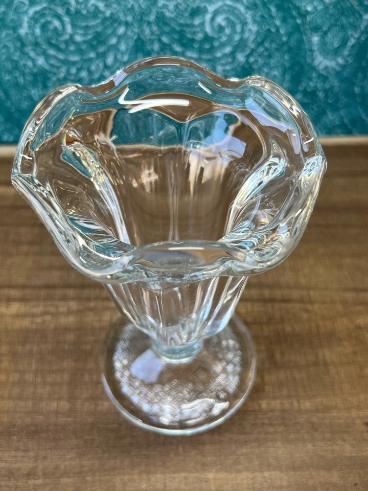 純喫茶 昭和パフェグラス ロング 朝顔型 1個 GU245