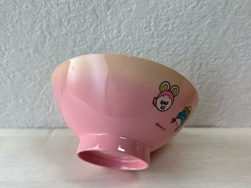 アウトレット NHK にこにこぷん メラミン 茶碗 お椀 ピンク各種 CW253