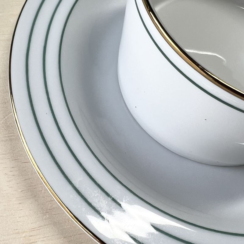 Adam＆Eve アダム＆イブ カップ＆ソーサー グリーンライン