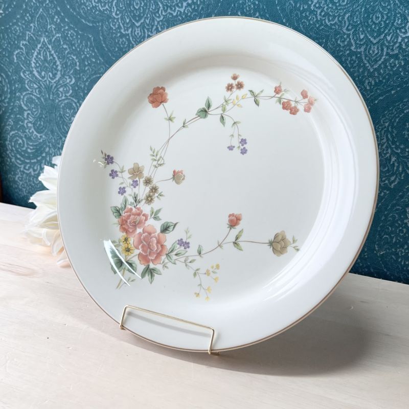 オールドミカサ MIKASA INDIAN FEAST アイボリーフラワー 花柄 27cm