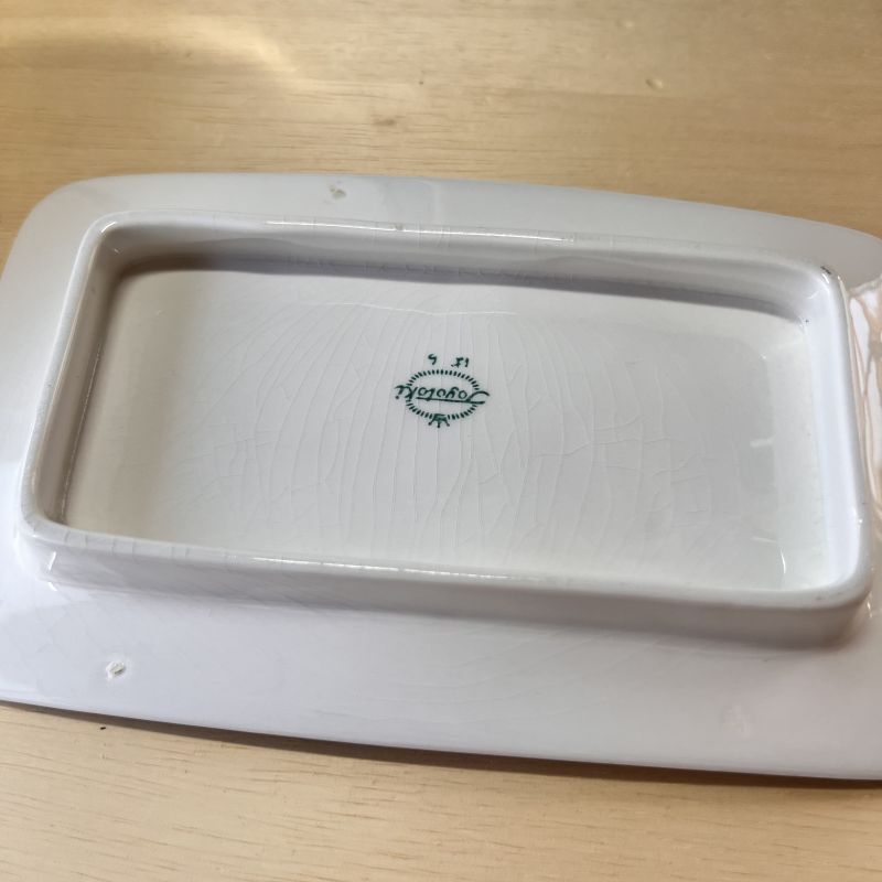 tOYOTOKI 東洋陶器 ばら 青い薔薇の食器 皿3枚組 vintage