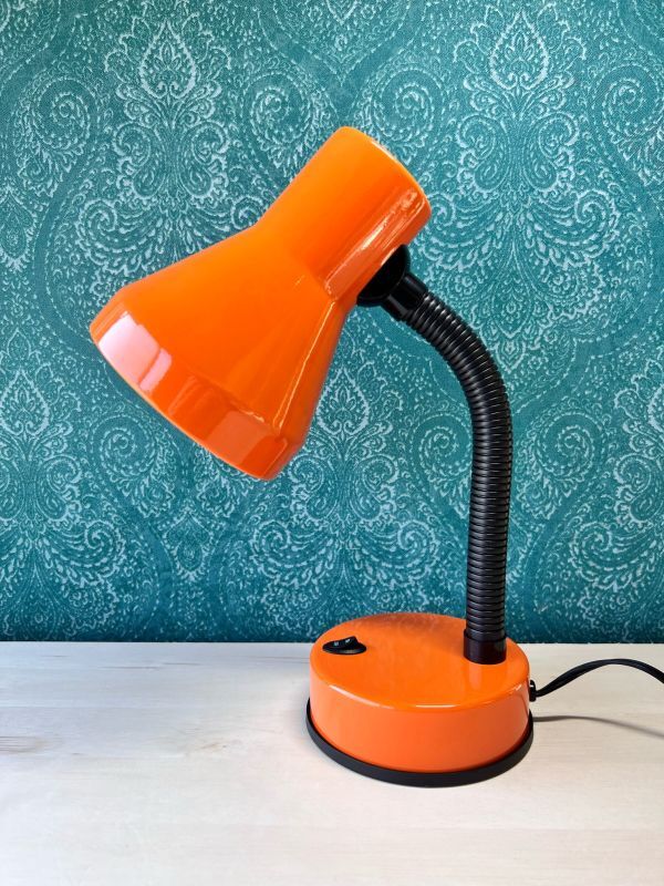平成レトロ 2011年製スタンドライト YAMAZEN 卓上ライト オレンジ
