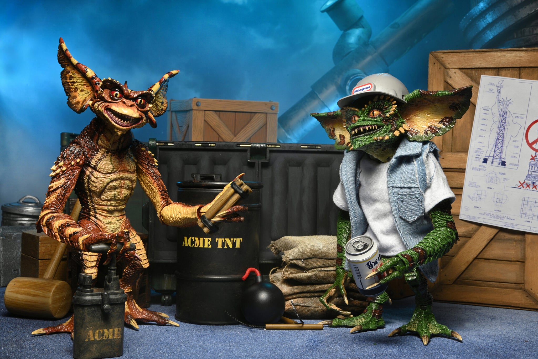 Neca Reel Toys Gremlins 2: The New Batch Demolition Gremlins