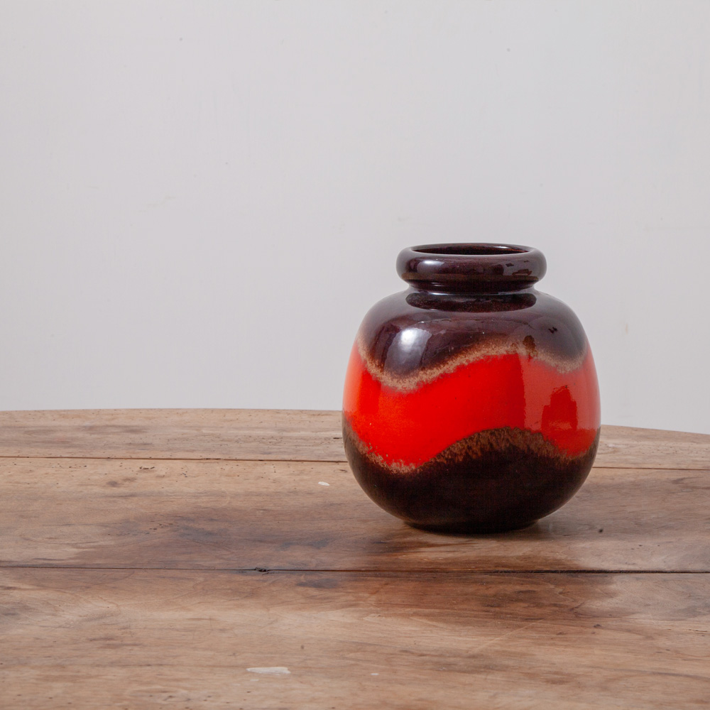 stoop | West Germany Vintage Flower Vase in Blue