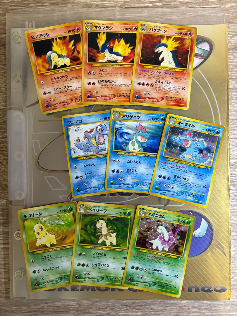 Neoプレミアムファイル：メガニウム/バクフーン/オーダイル ポケモン