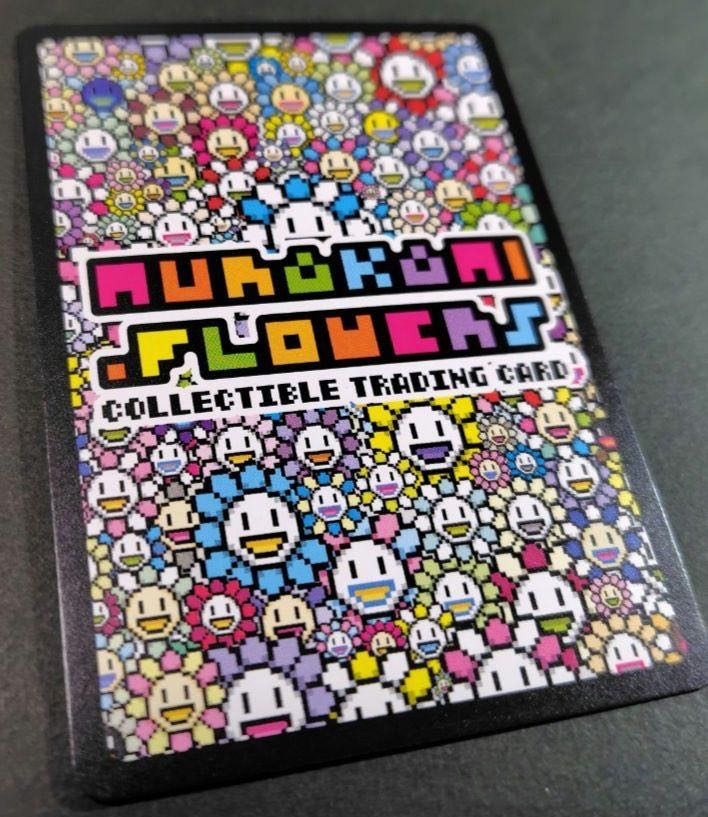 村上隆とトレカの世界 サイン お花ぎっしり サイン UR 村上隆 直筆