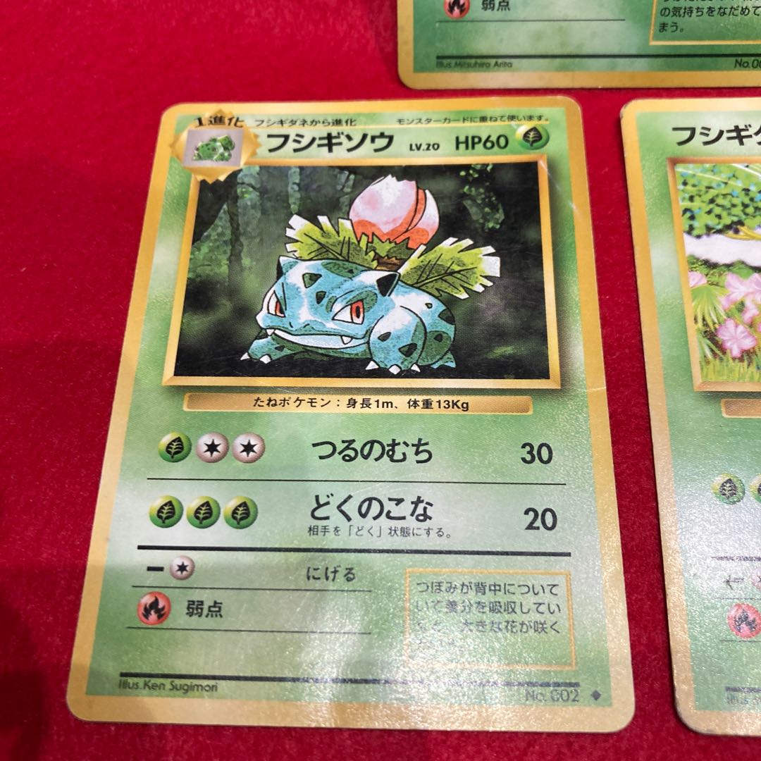 フシギソウ、フシギダ フシギバナ キラ マークあり 旧裏 ☆ 1枚の通販