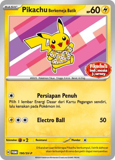 Pikachu Berkemeja Batik #190/SV-P Prices | Pokemon Promo | Pokemon