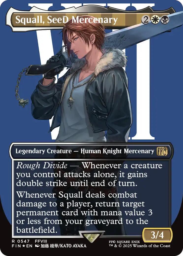 Squall, SeeD Mercenary [Borderless Surge Foil] #547 Prices | Magic