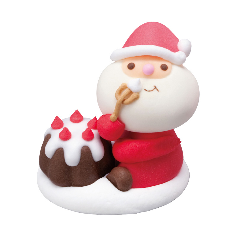 メレンゲオーナメント V0-1900「もぐもぐサンタ」（40個