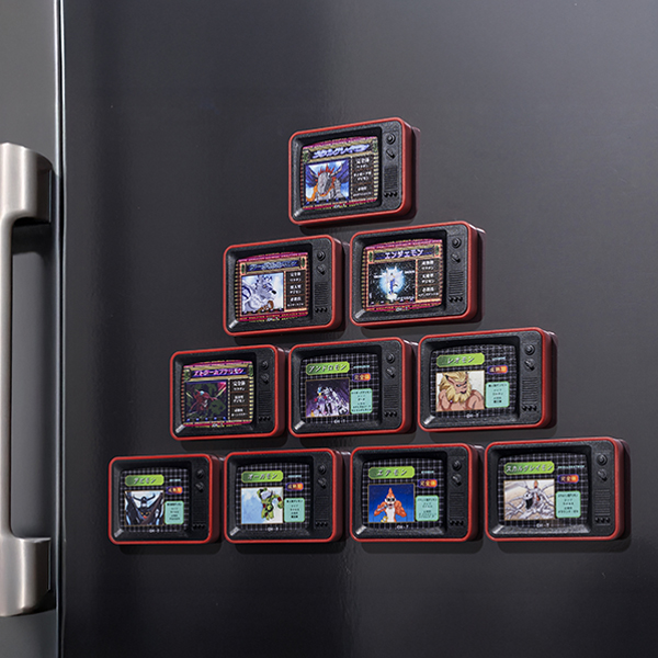 デジモンアドベンチャー】デジモンDATA レトロテレビ風マグネット（全
