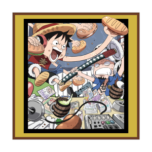 ワンピース】麦わらスペース ハンドタオル（サンジ・ロビン）: 雑貨