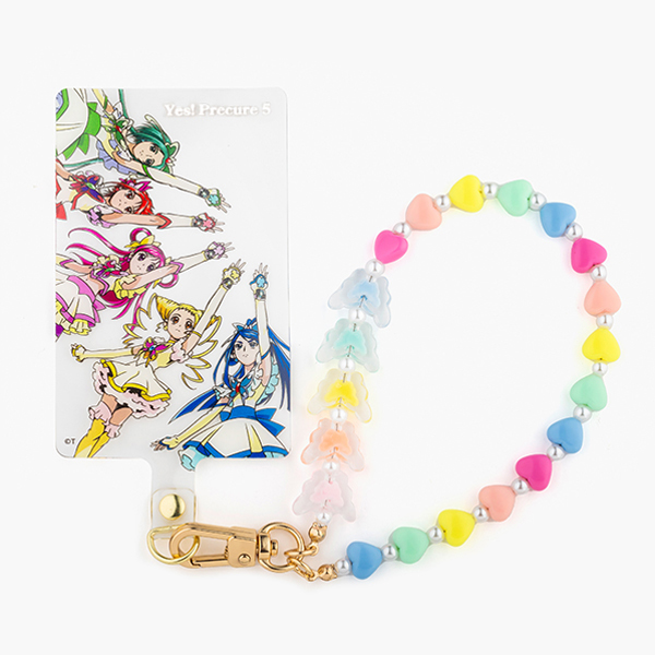 Yes！プリキュア5】ビーズストラップ付きフォンタブ（プリキュア
