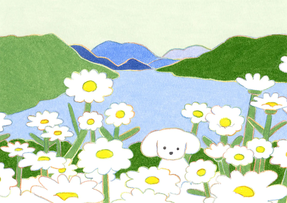 展示】てらおかなつみ 犬と絵の原画展 | イベント | 銀座 蔦屋書店