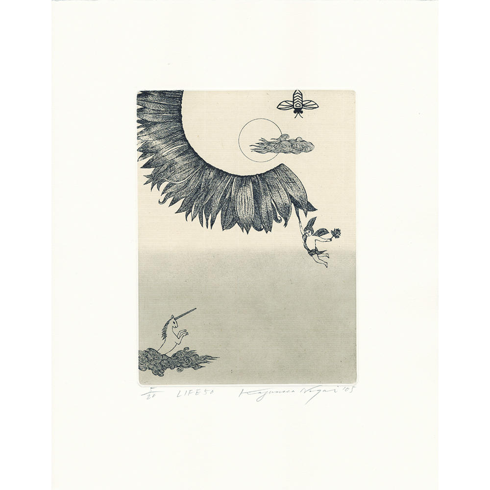 サイン入り】永井一正 銅版画作品 「LIFE 50」 永井一正 -の商品詳細