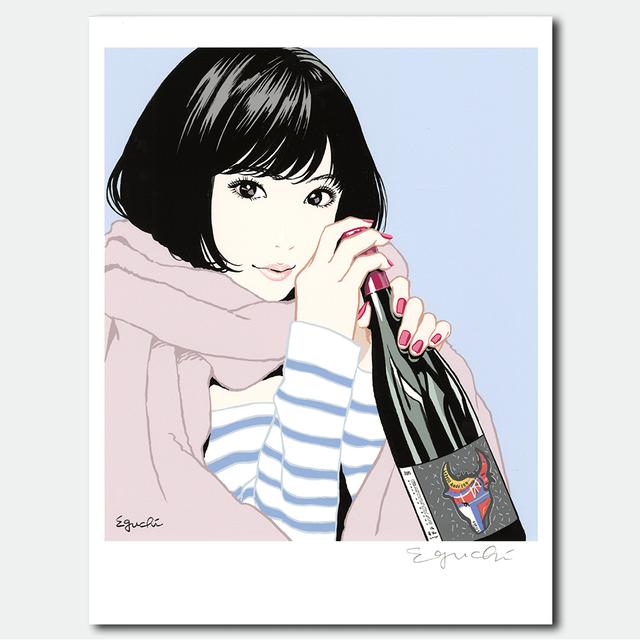 直筆サイン入り】江口寿史 複製版画 No.2（額装なし） 江口寿史 -の