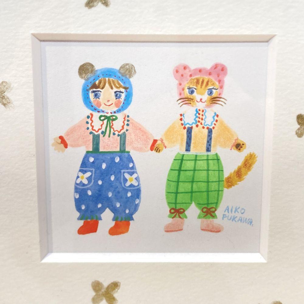 Aiko Fukawa：額装付き原画】布川愛子 Tiny Lovely Friends 布川愛子