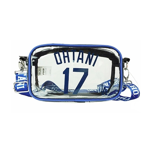 大谷翔平 MLB ロサンゼルス・ドジャース クリアカメラバッグ(青): 野球