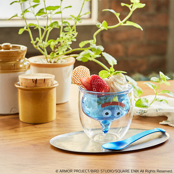 スマイルスライム ダブルウォールグラス スライム ブルー | スクウェア