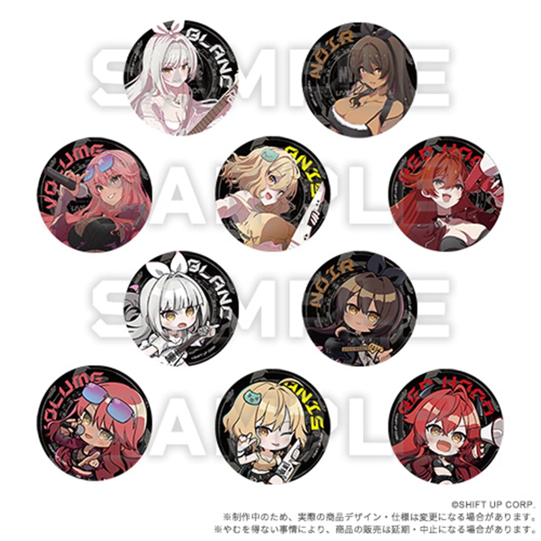 勝利の女神：NIKKE LIVE SESSION！～Massive Burst～ 缶バッジ