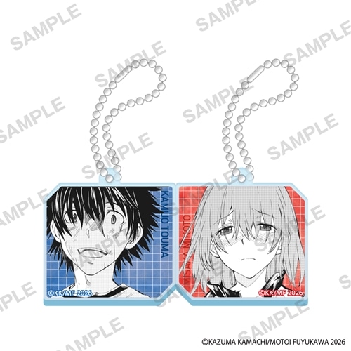 コミック「とある科学の超電磁砲」 アクリルペアキーホルダー 美琴＆上