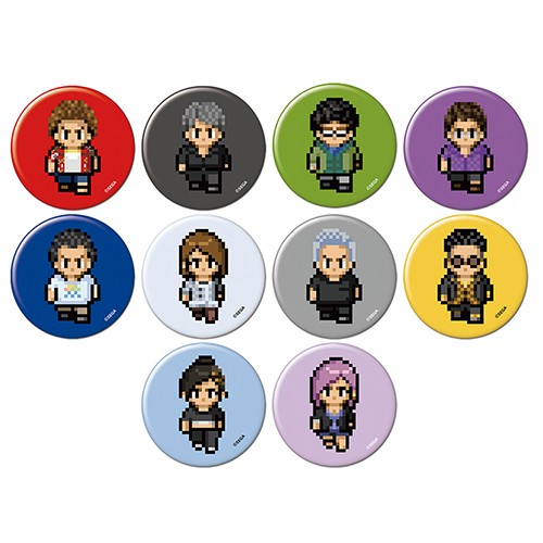 龍が如く』トレーディング缶バッジ 『8』8bitキャラクターver.: グッズ