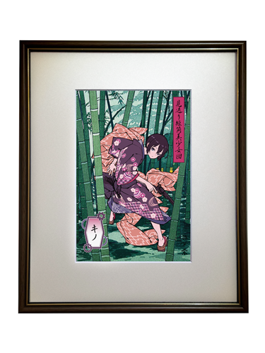 二次受注】『キノの旅 the Beautiful World』浮世絵木版画 見返り短