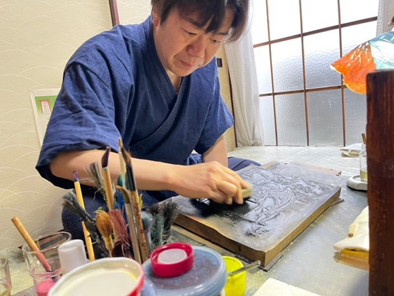 Angel Beats!』浮世絵木版画 桜花下天使之図 立華かなで: その他グッズ