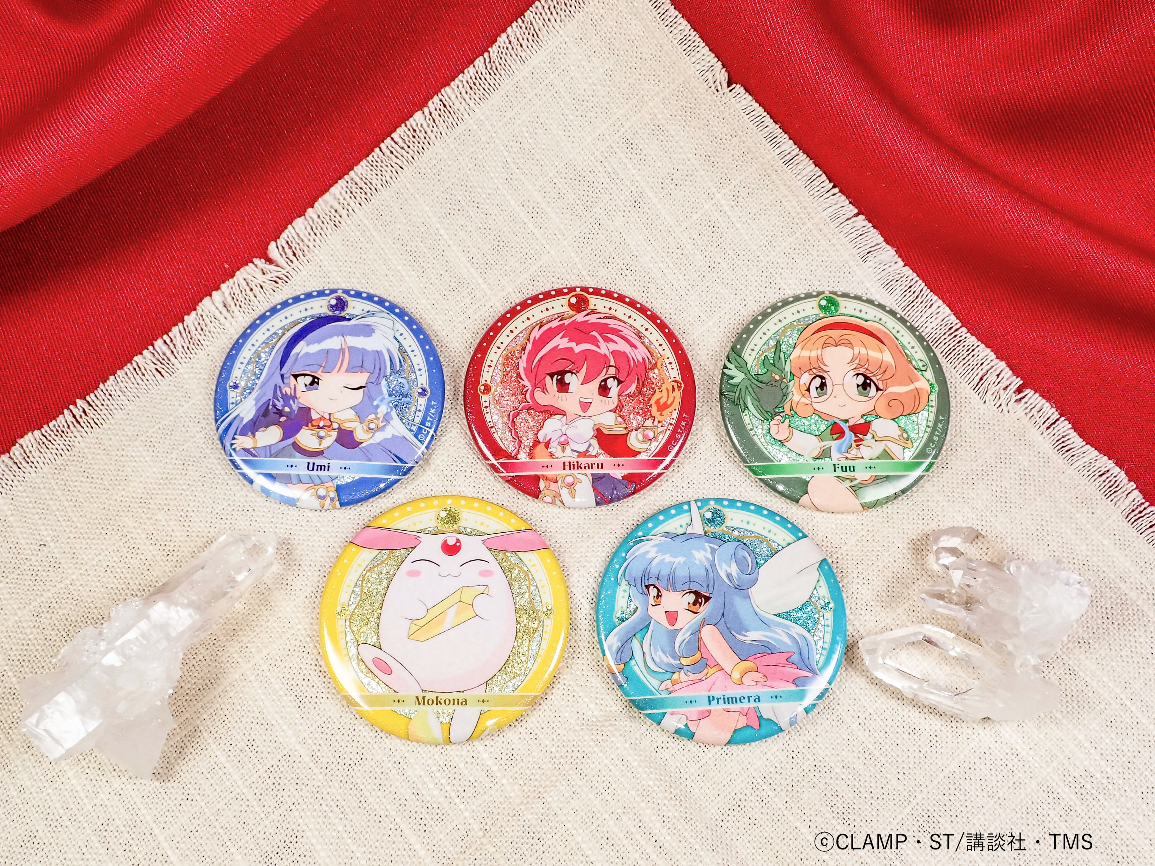 TVアニメ「魔法騎士レイアース」×KARATZコラボ グリッター缶バッジ