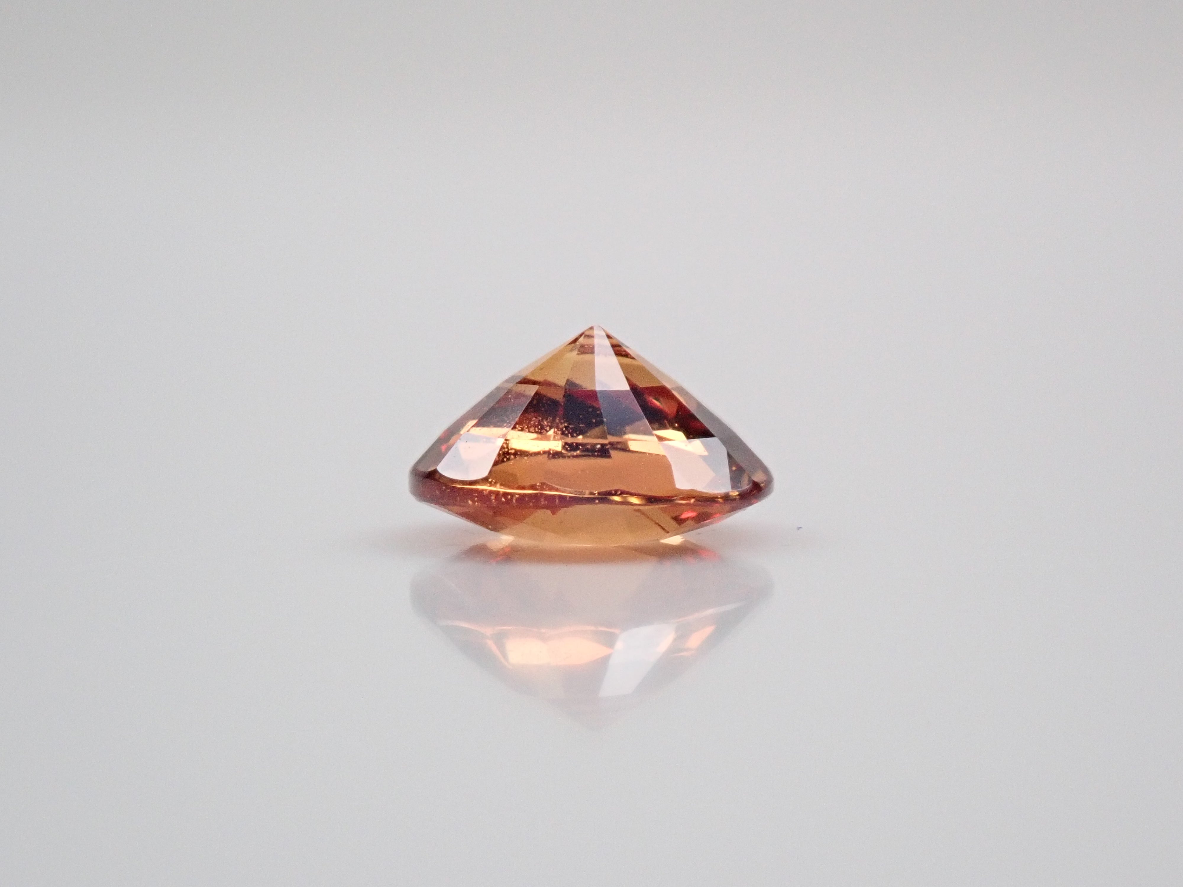 非加熱パパラチアサファイア 1.213ctルース 中宝鑑付